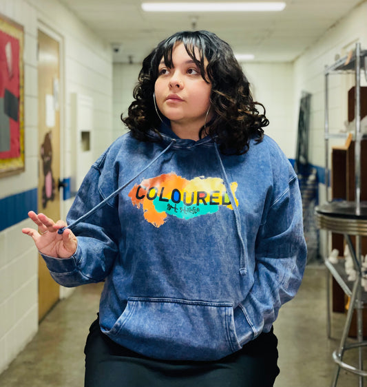 Coloured Art Studio Hoodie - Denim